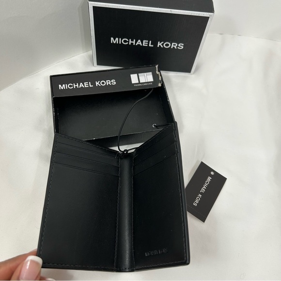 Michael Kors  Men's Jet Set Folding Card Case  Wallet  Luggage Brown - Picture 5 of 5